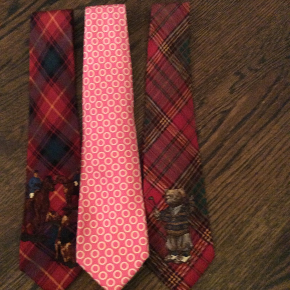 3 Ralph Lauren/ Polo ties